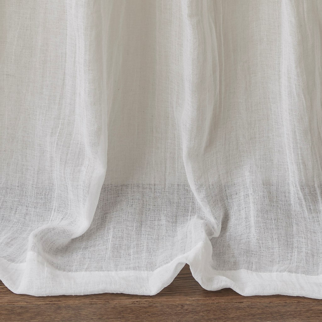 Solid Crushed Curtain Panel Pair(2 Pcs Window Panels)