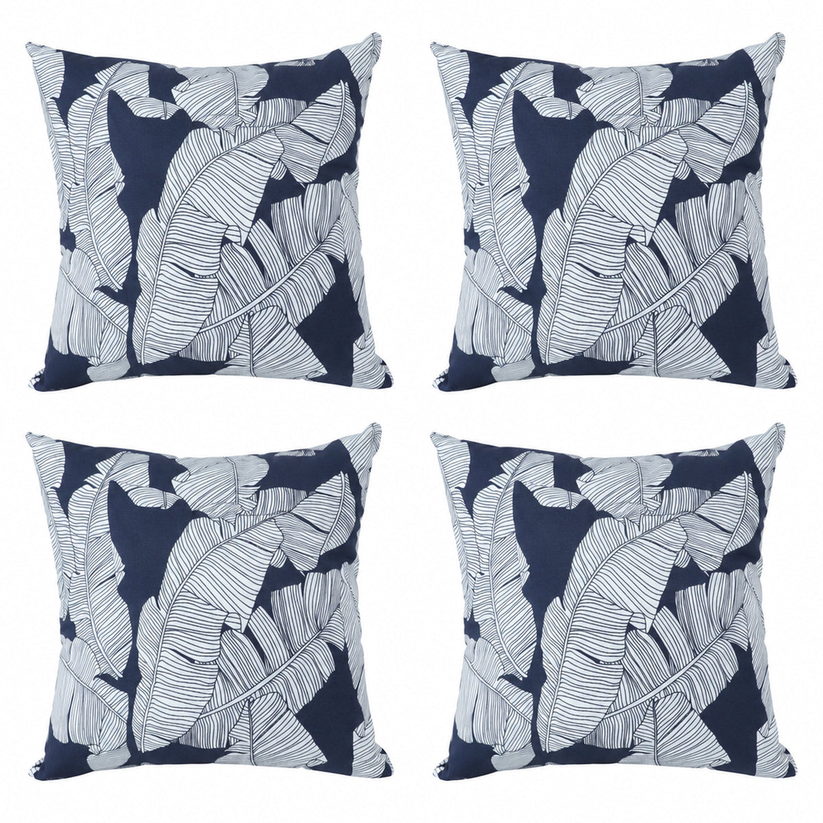 4-Pack Outdoor Pillow Covers - Water-Repellent and Decorative