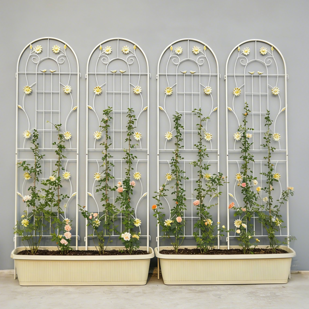 4 Pack Metal Garden Trellis
