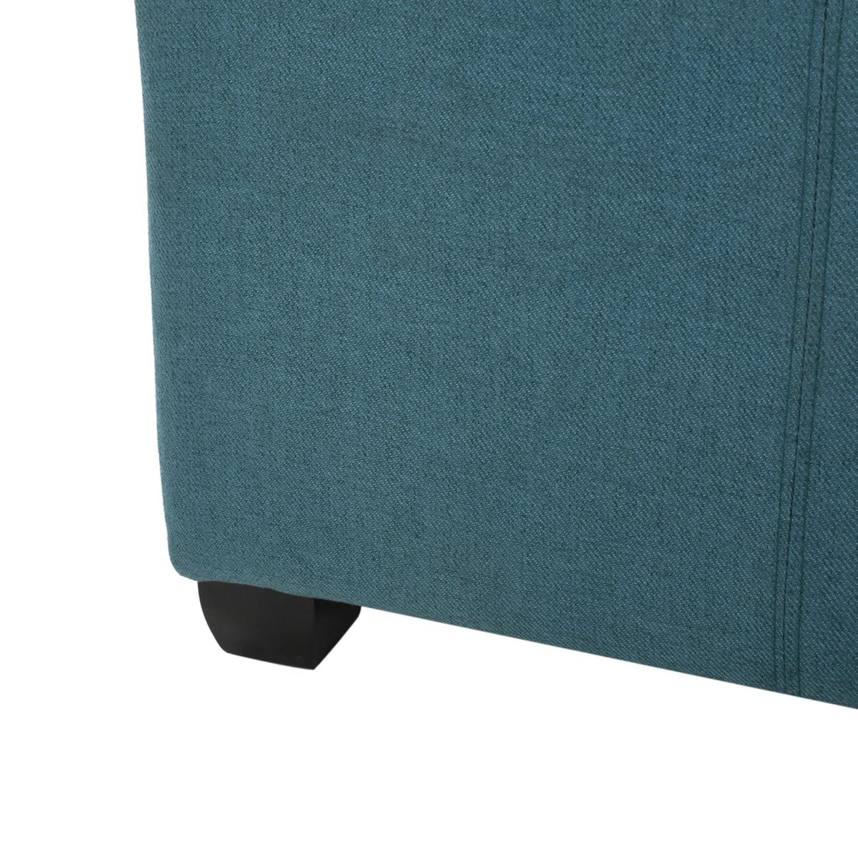Tufted Square Storage Ottoman, Dark