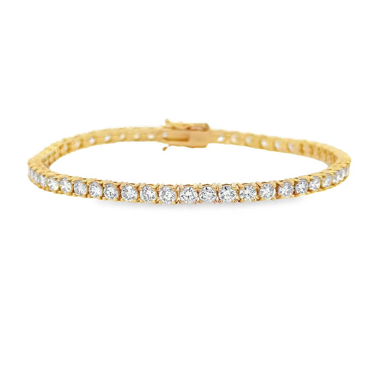 5.50ct Diamond Tennis Bracelet 18KT Yellow Gold