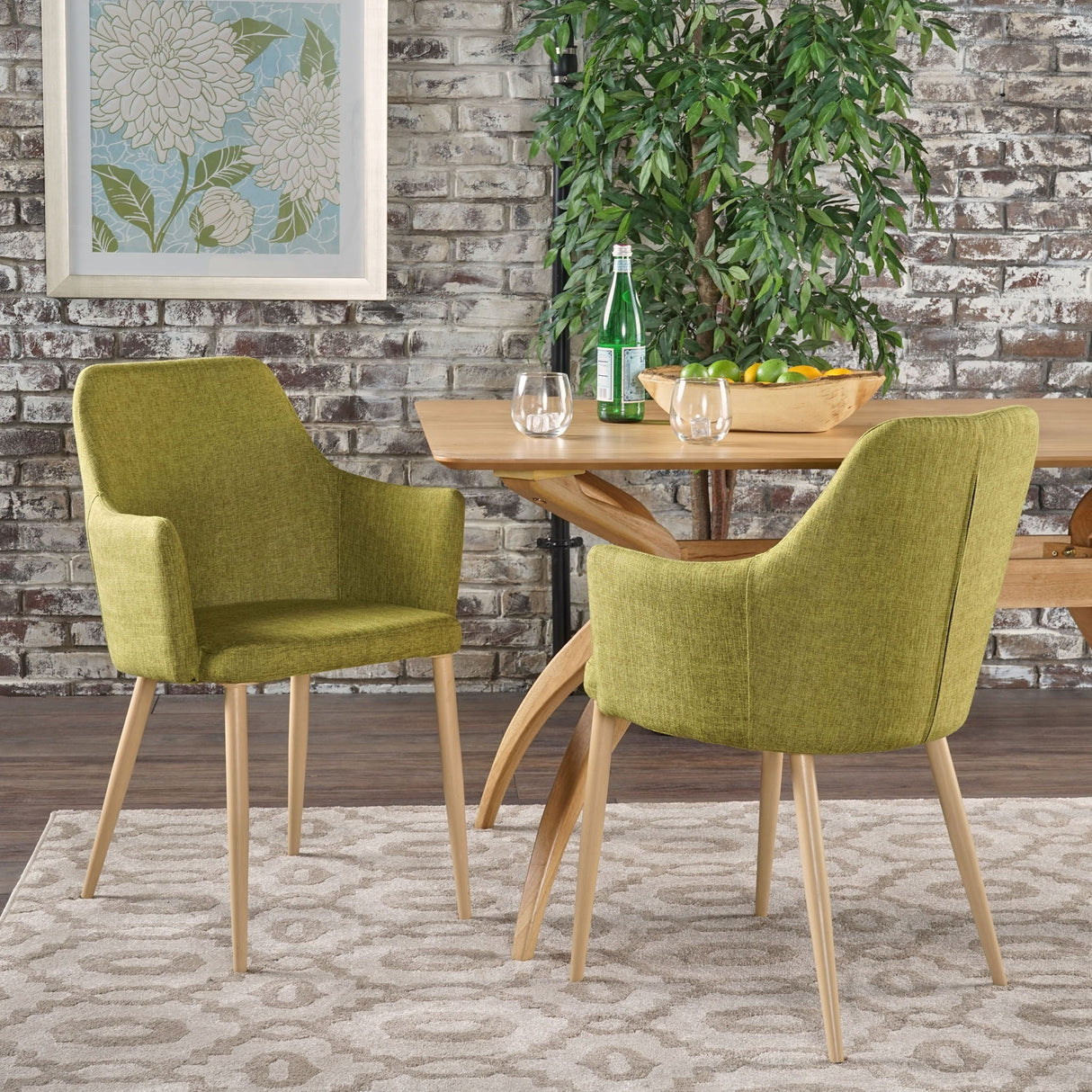 Elegant Dining Chair with Contoured Support