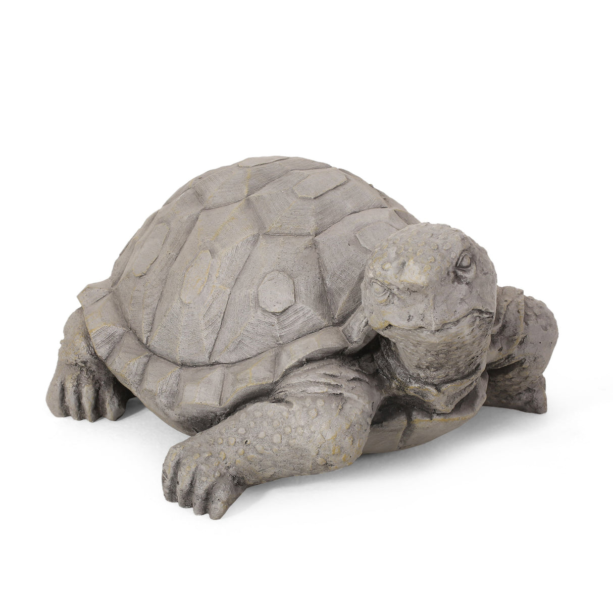 Turtle Decor Outdoor Turtle Statue in Dark Gray