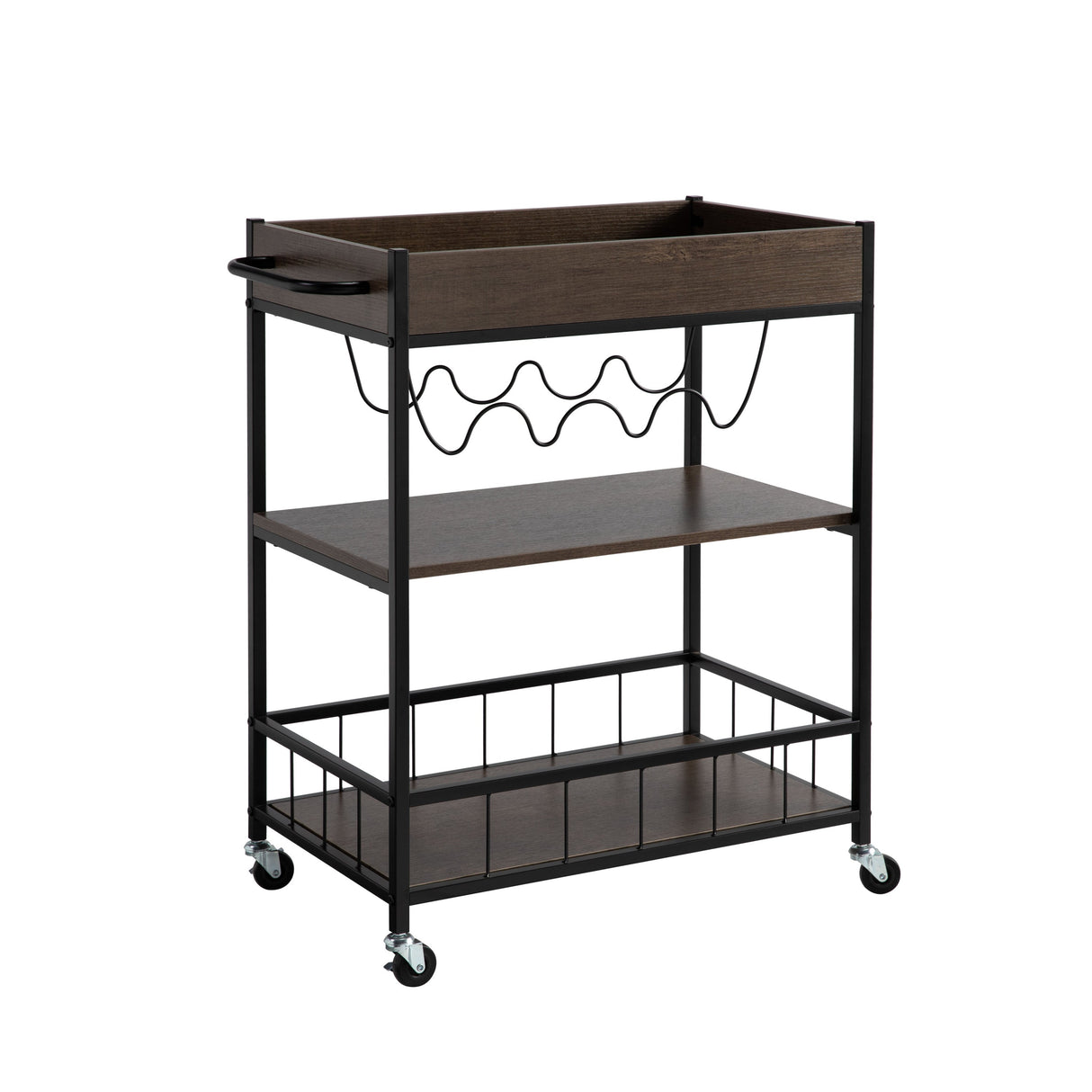 Rolling Kitchen Cart with Three Tiers