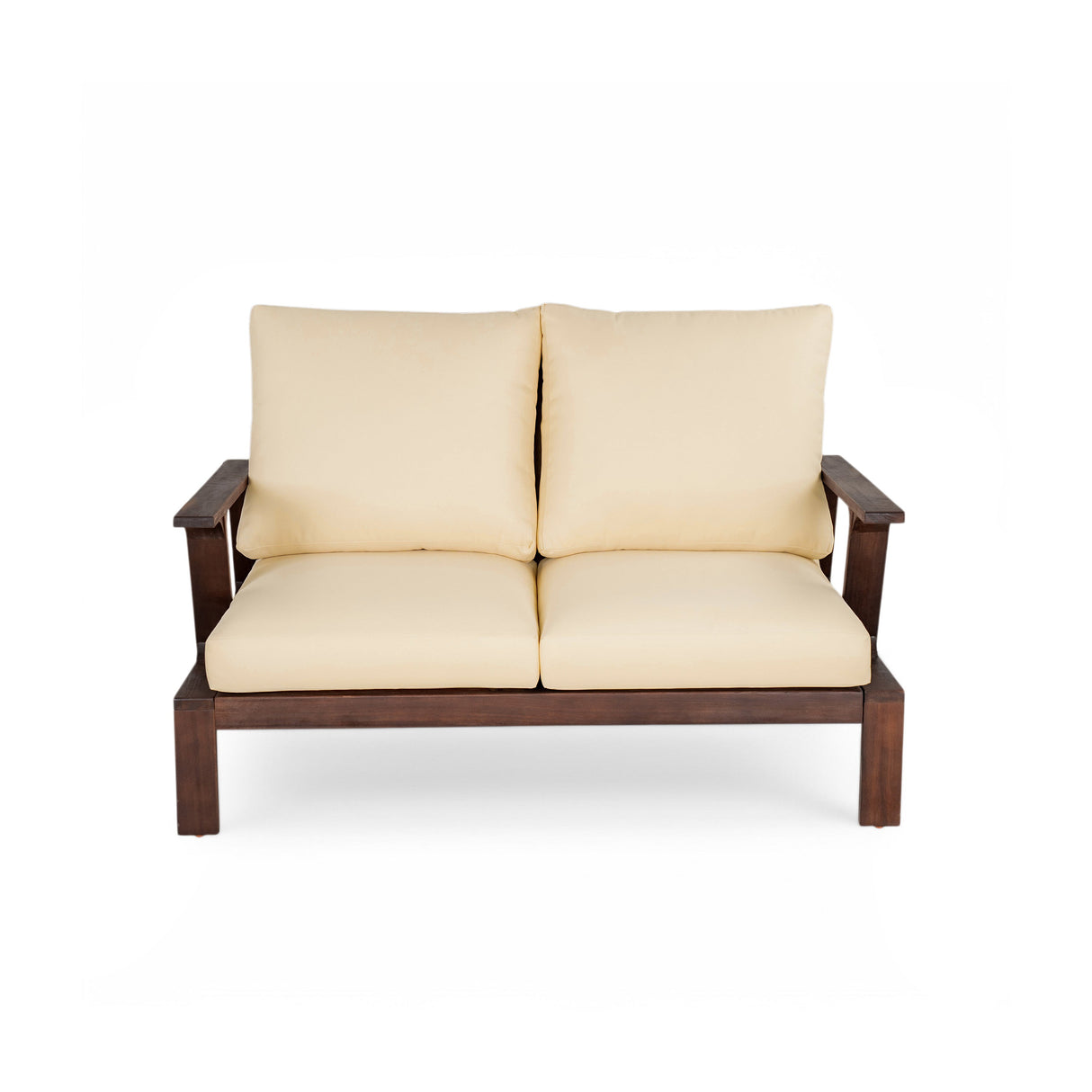 4-Piece Outdoor Sofa Set with Cushions and Coffee Table