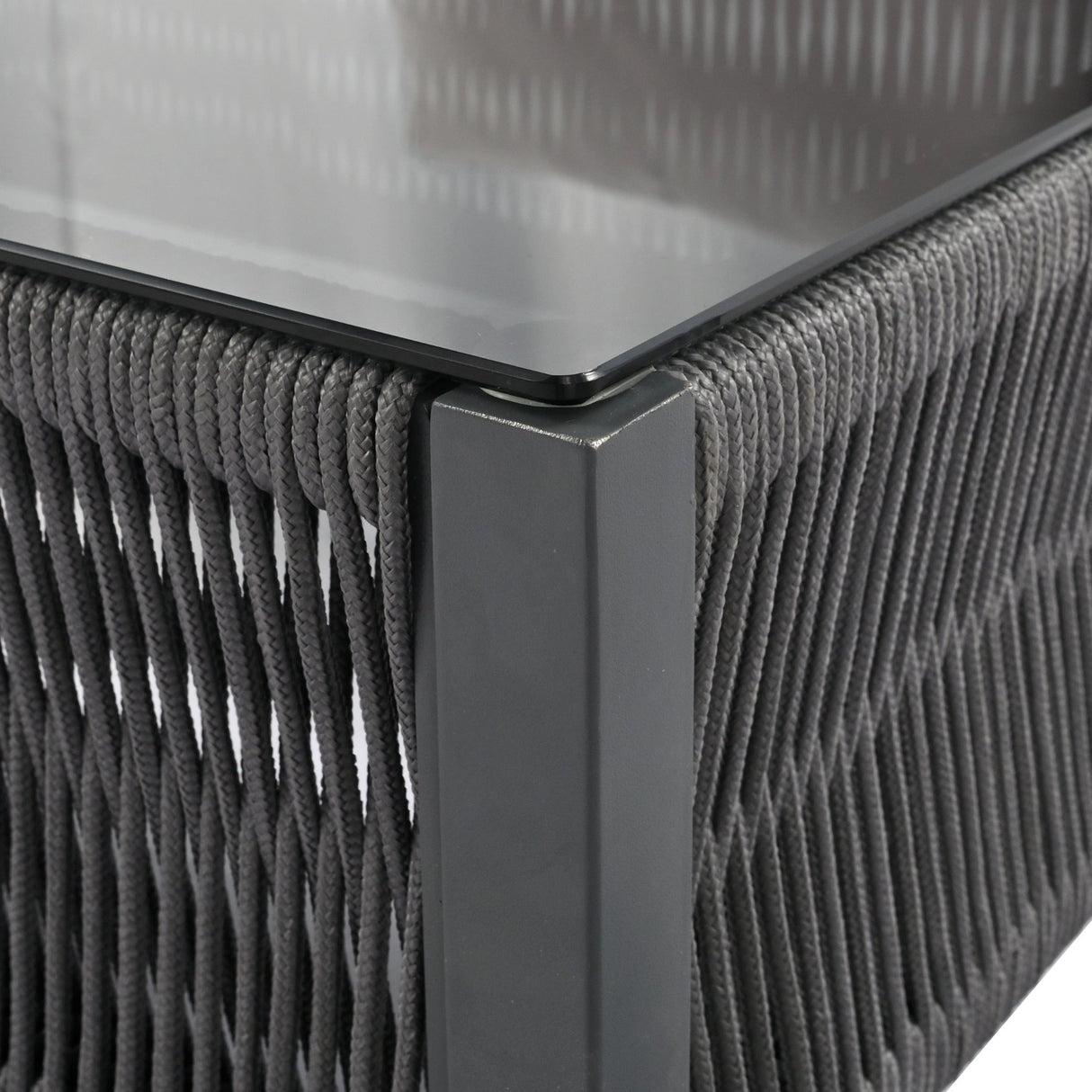 K&K 4-Piece Rope Patio Furniture Set