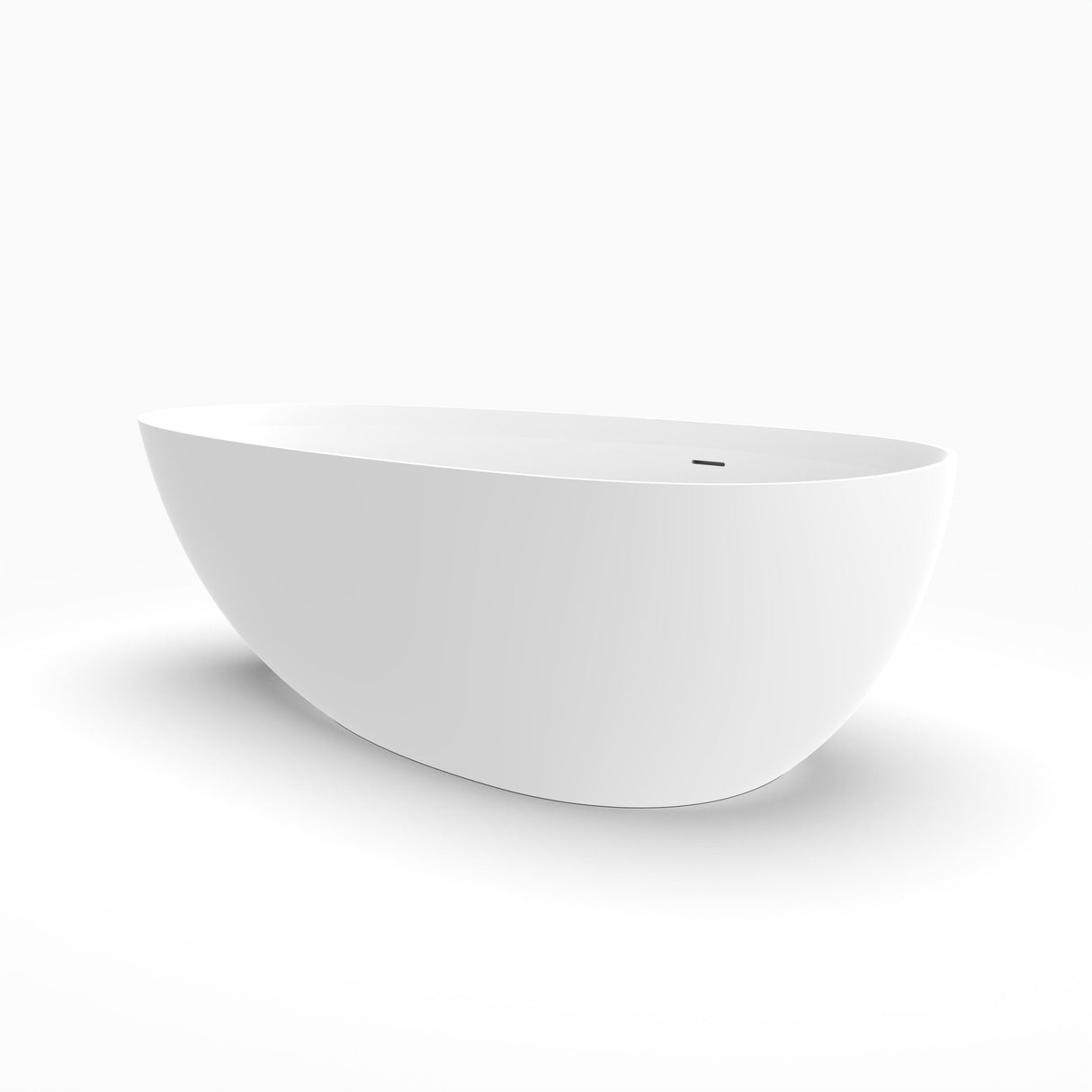 71 Inch Artificial Stone Freestanding Bathroom Bathtub