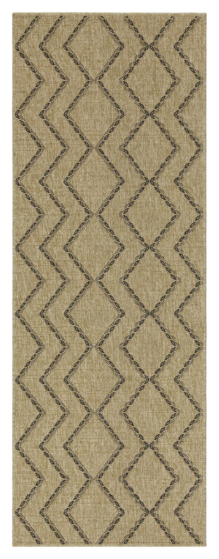 Earth GC_NTL1010 Jute/Black Indoor/Outdoor Area Rug