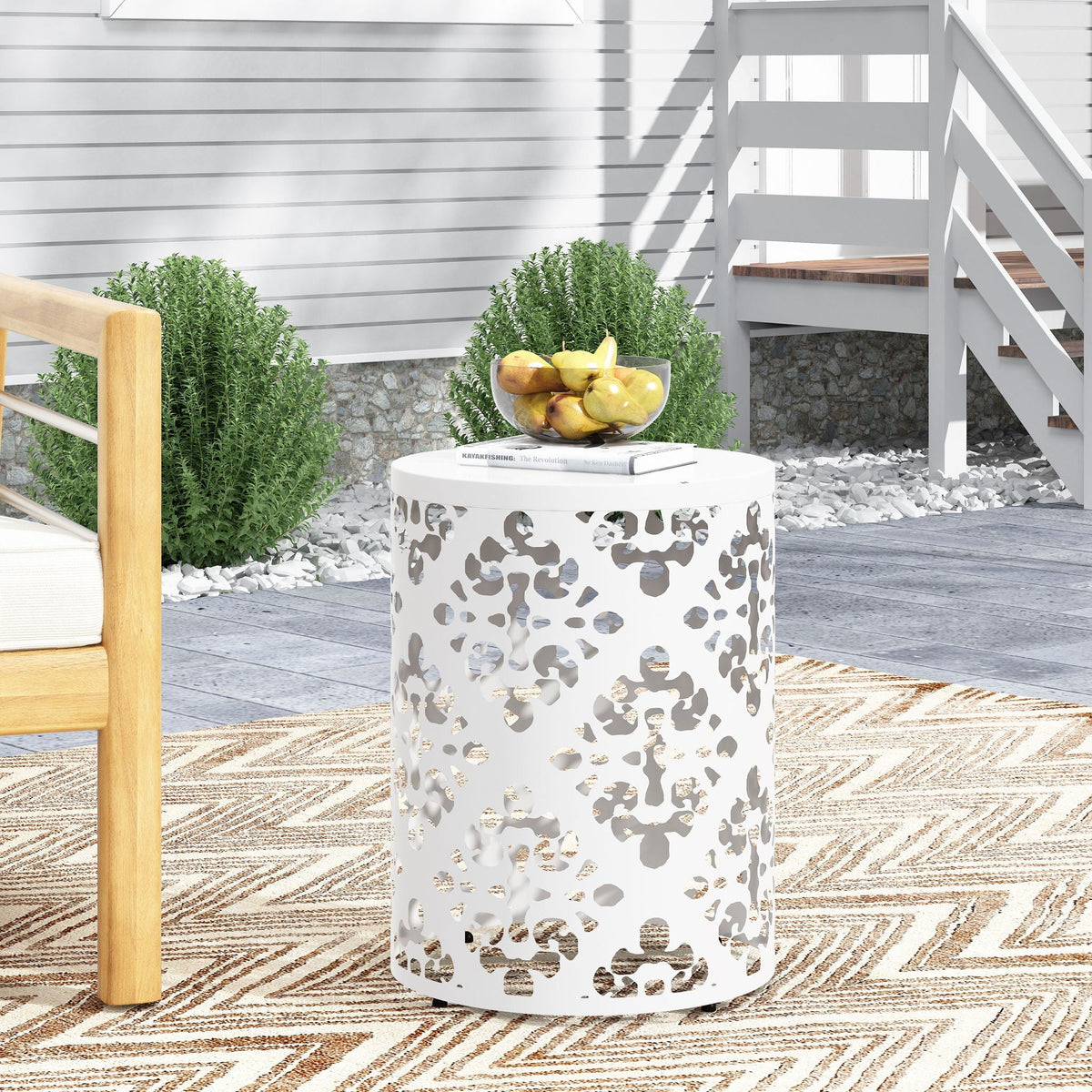 Outdoor Metal Modern Design End Table