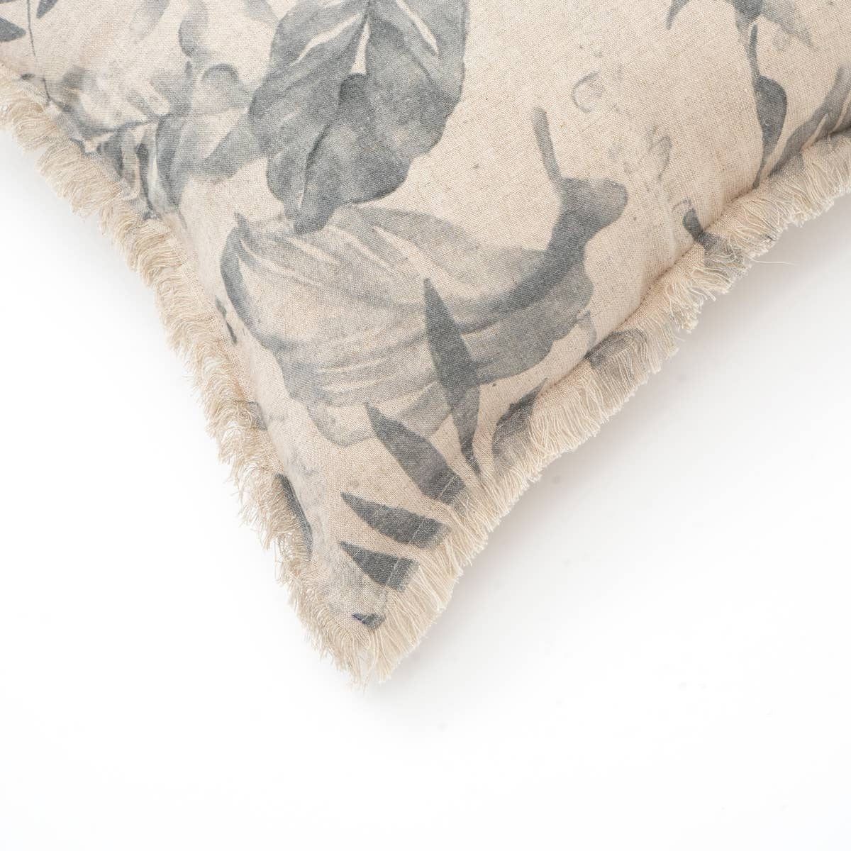 Handcrafted Printed Linen Cushion with Filler