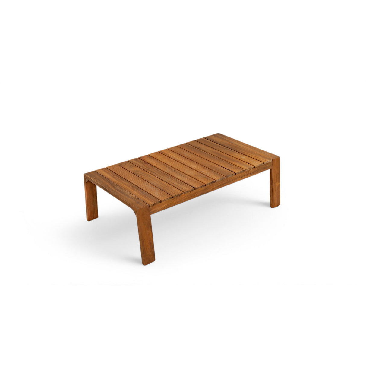 Acacia Wood Outdoor Sofa Set for 4 with Cushions and Coffee Table