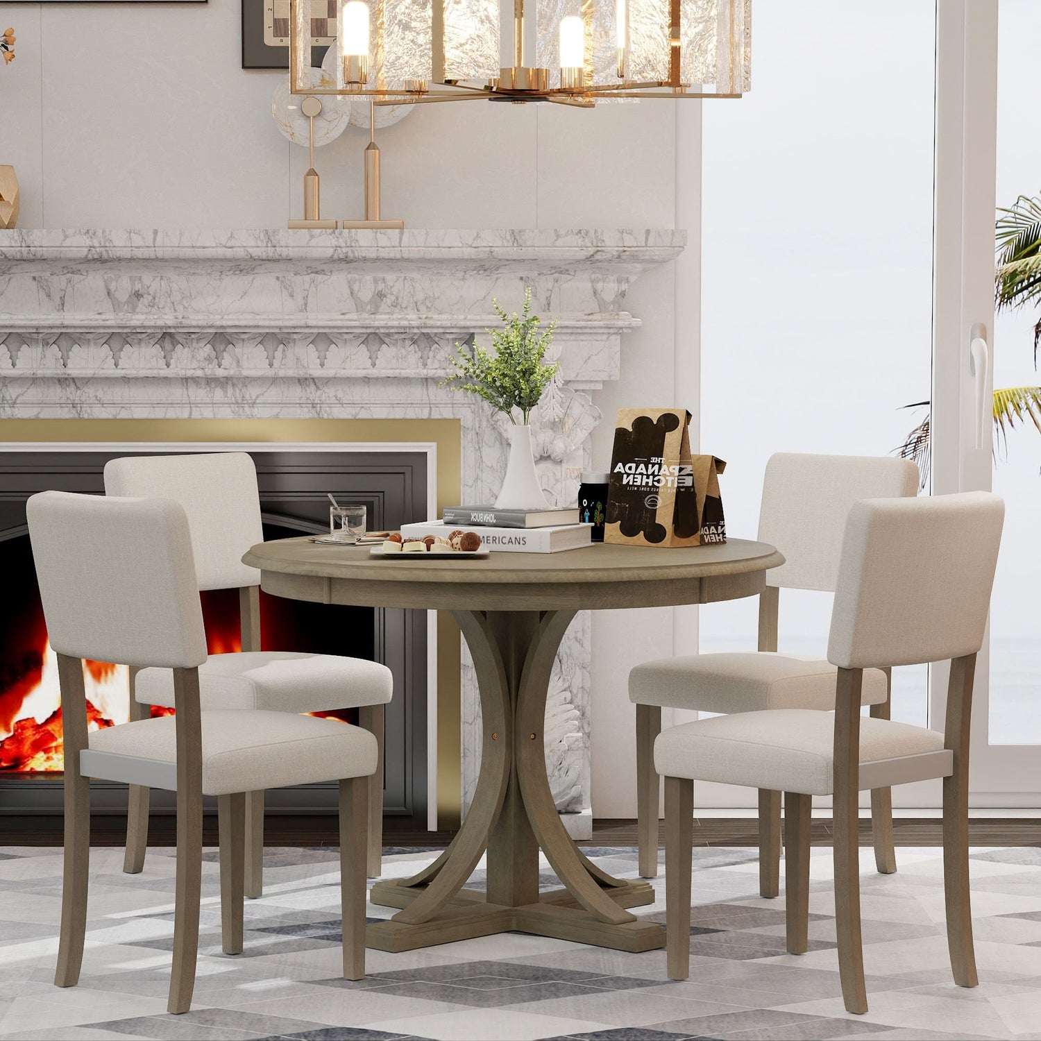Isla-Graceful-Pedestal-Dining-Set-for-Four-Kitchen-&-Dining-Furniture-Sets