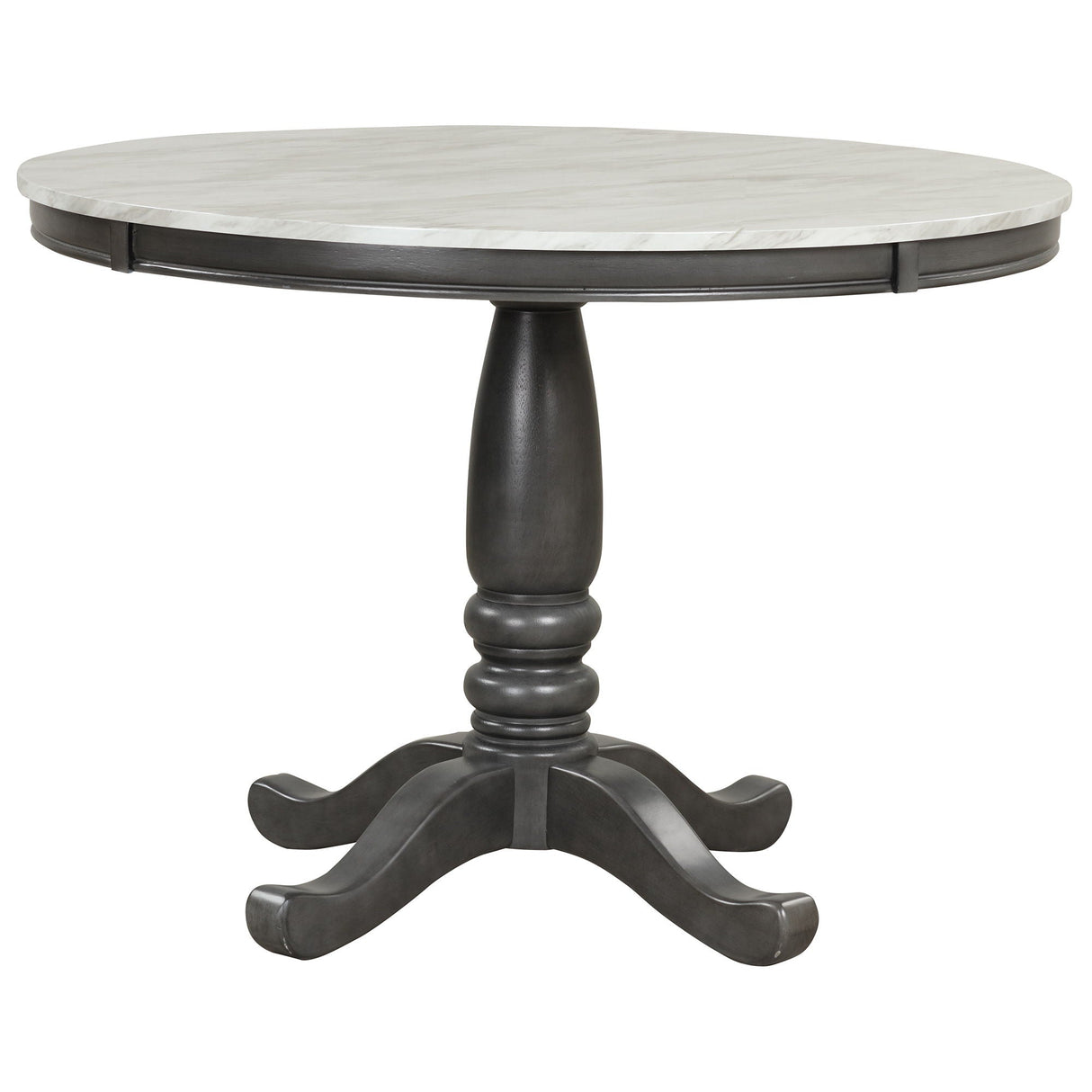 Dining Table - Gray - Faux Marble
