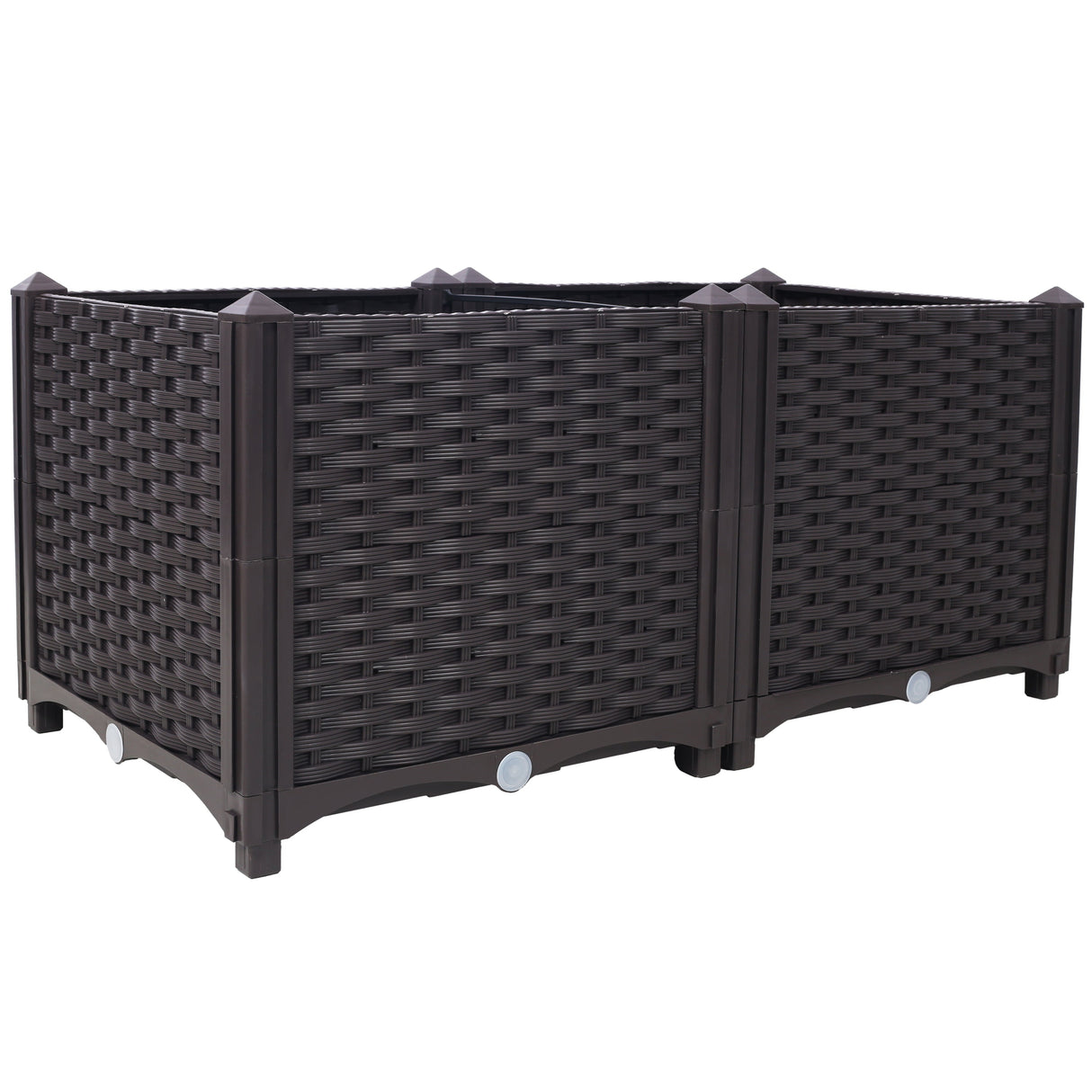Deep Raised Garden Bed Plastic Planter Boxes