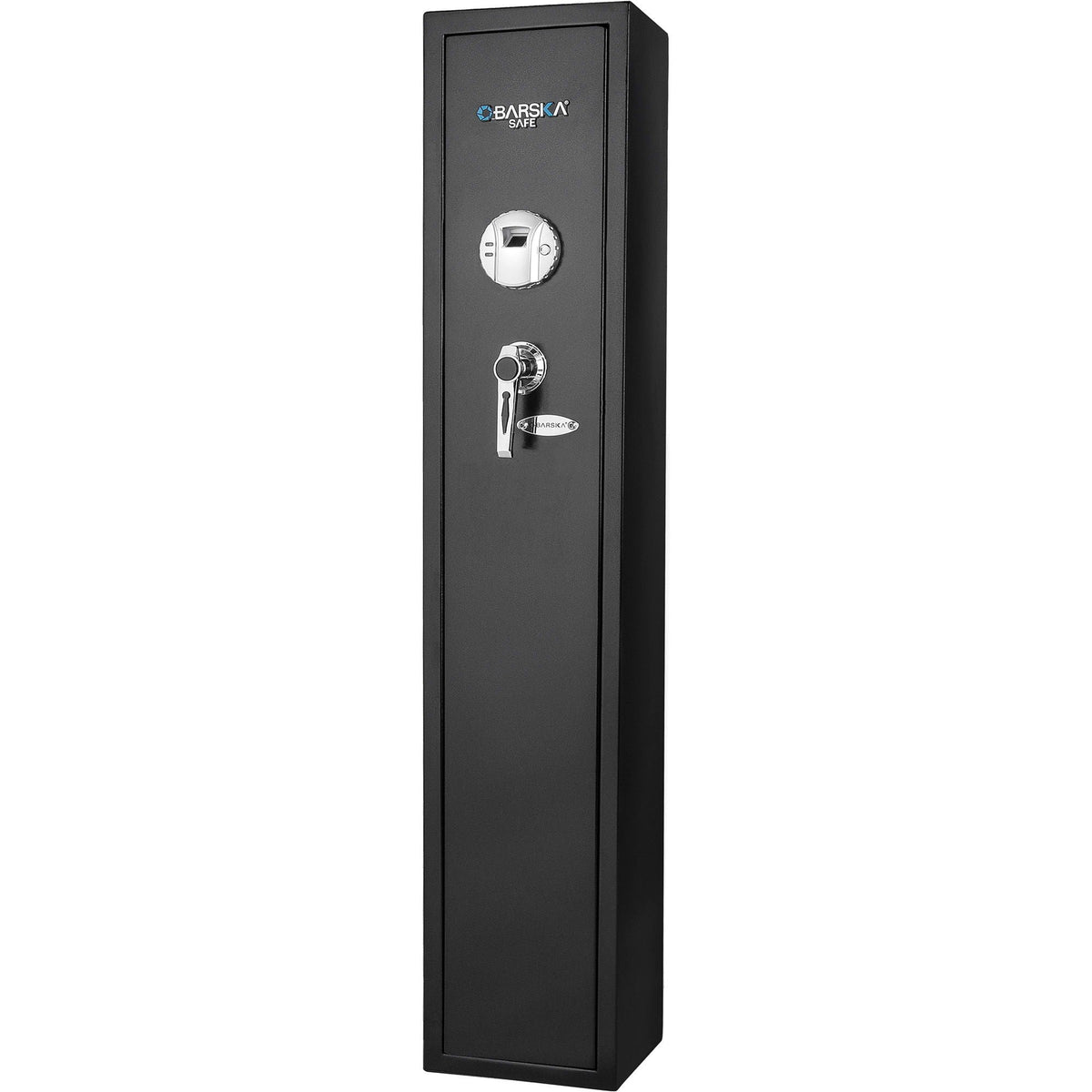 Biometric Rifle Safe with Fingerprint Access – Black