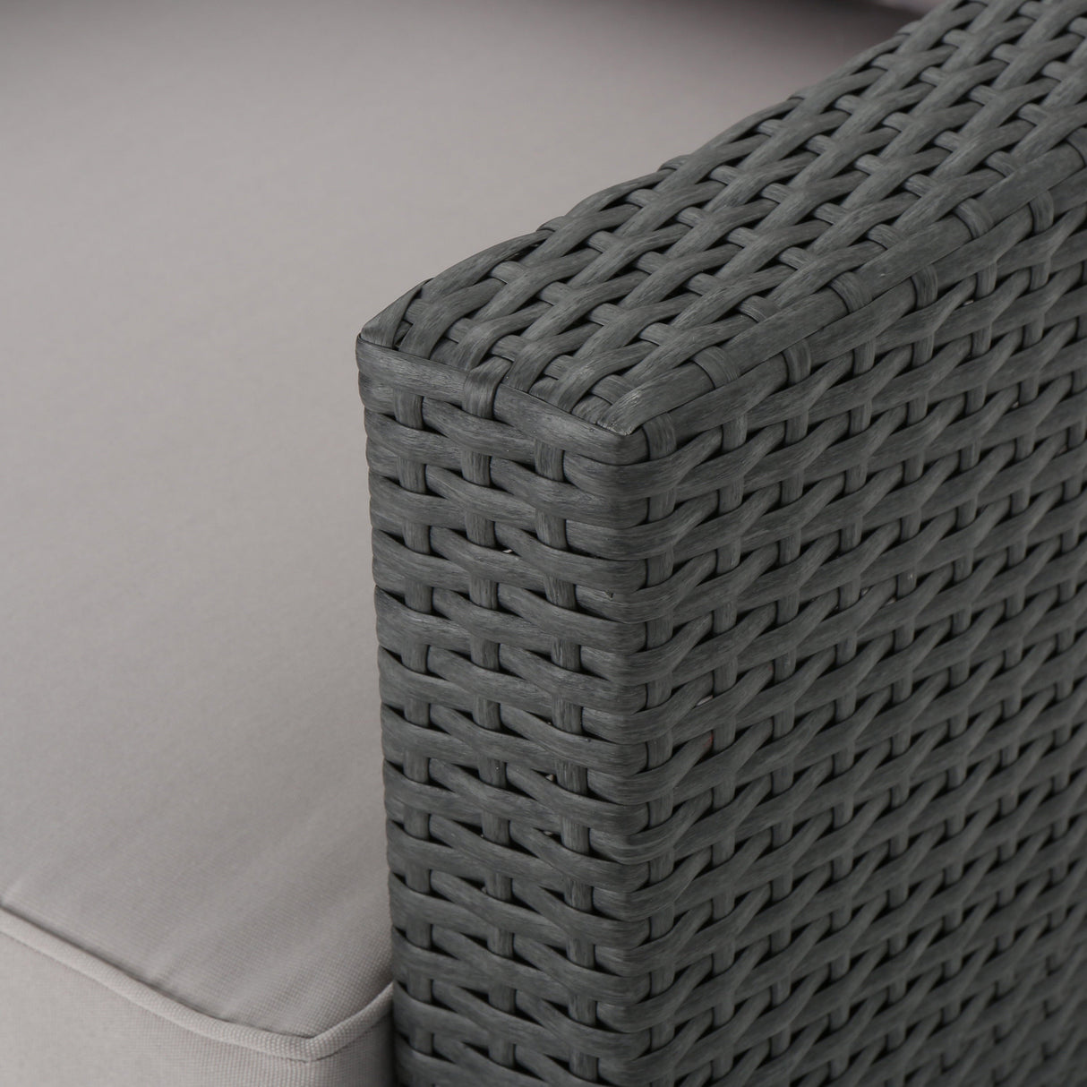 Outdoor Wicker Club Chairs Set of 2 with Water-Resistant Cushions