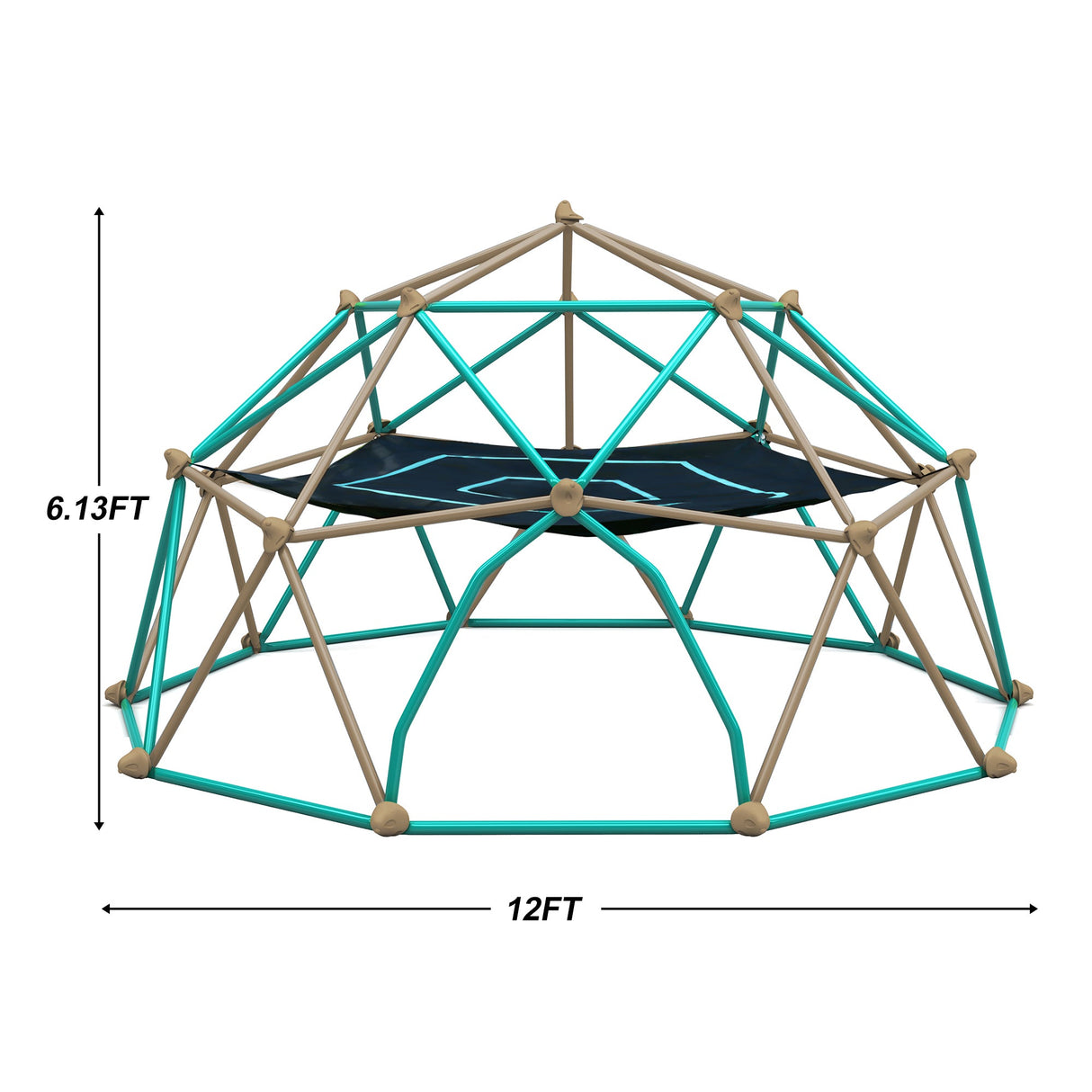 12ft Geometric Dome Climber Play Center