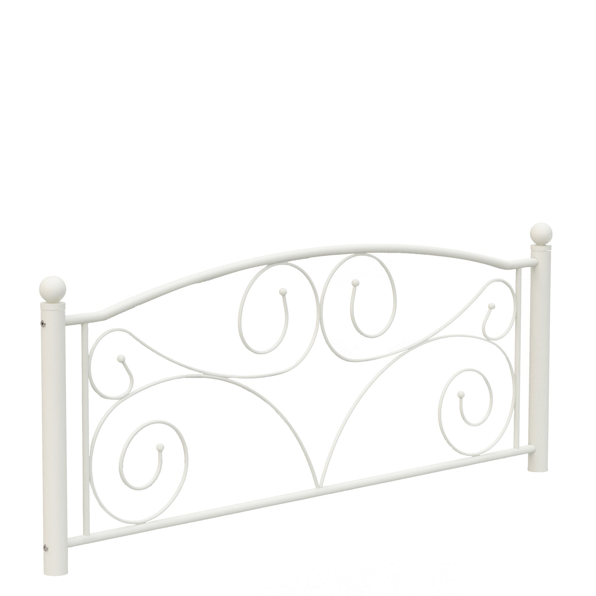 Queen Size Unique Flower Sturdy System Metal Bed Frame with Headboard and Footboard