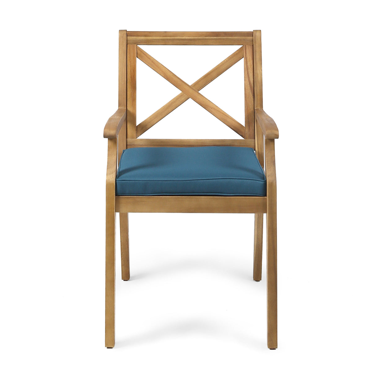 Perla Dining Chair 2pcs with Blue Cushions