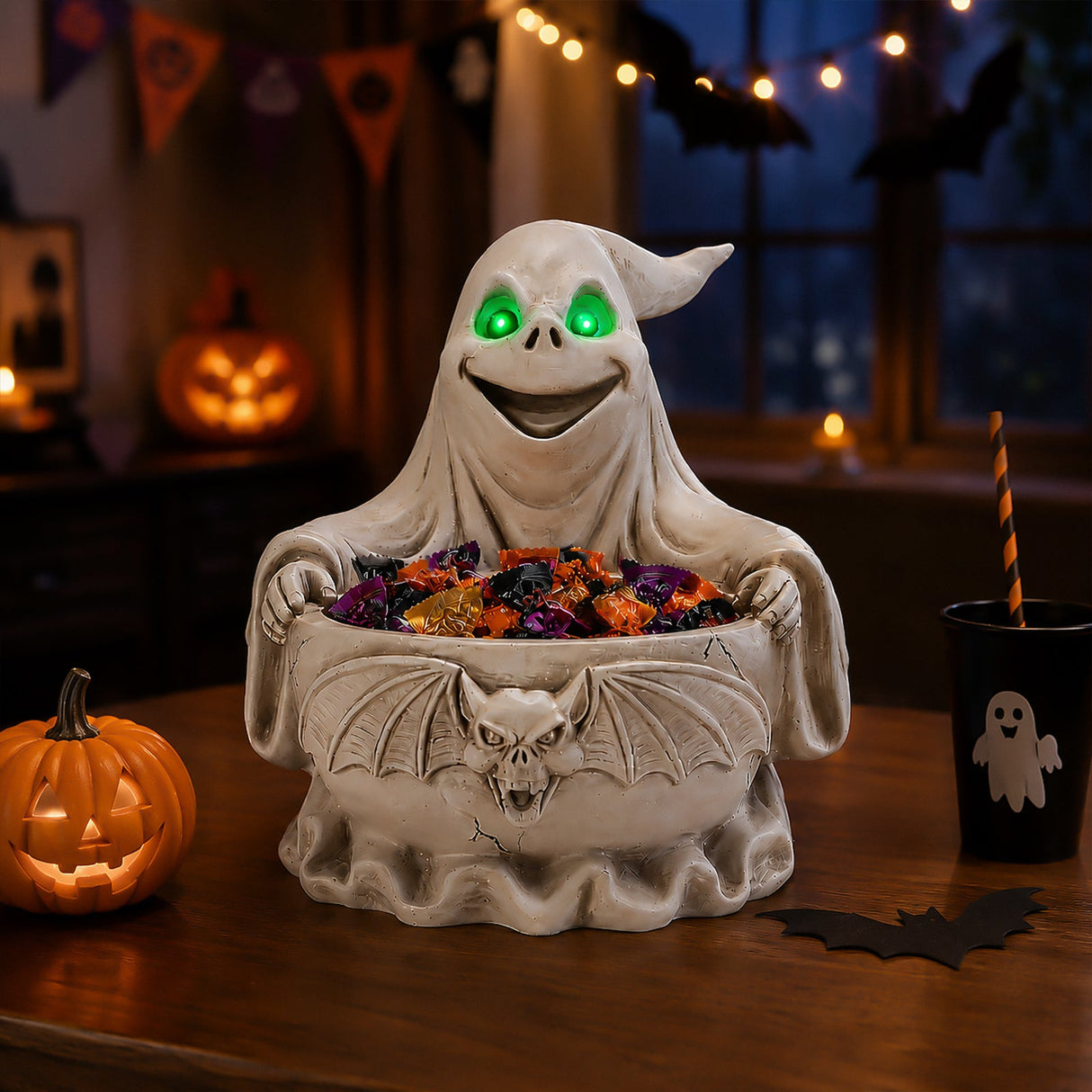 Halloween Ghost Storage Bowl Figurine