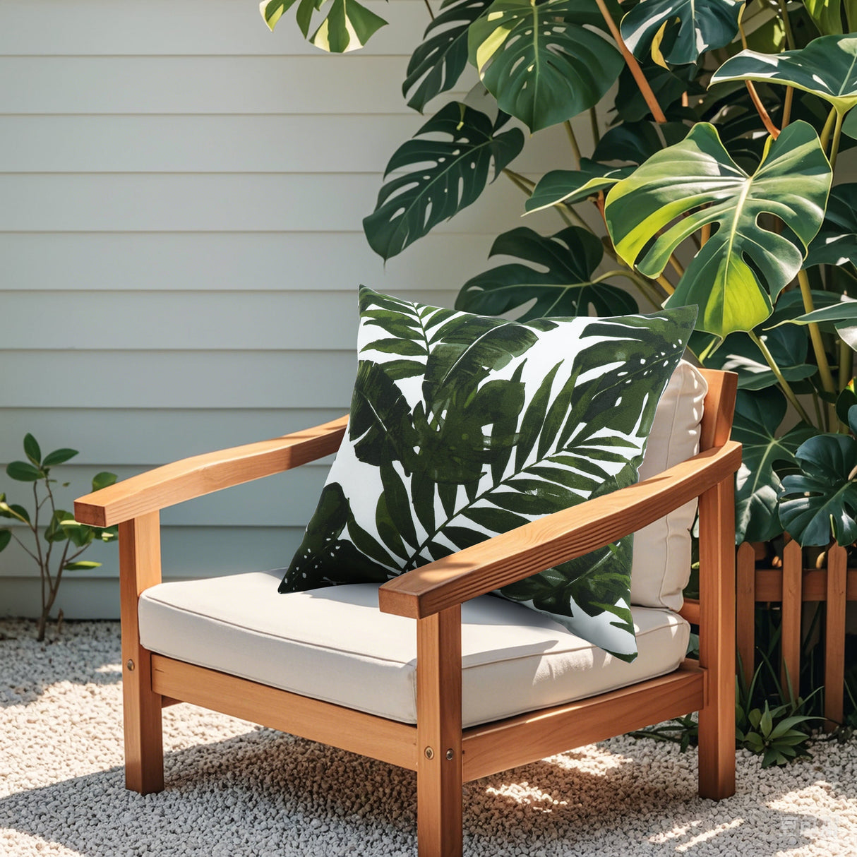 2 Pack Outdoor Throw Pillows, Waterproof & Fade-Resistant (18x18 Inch)