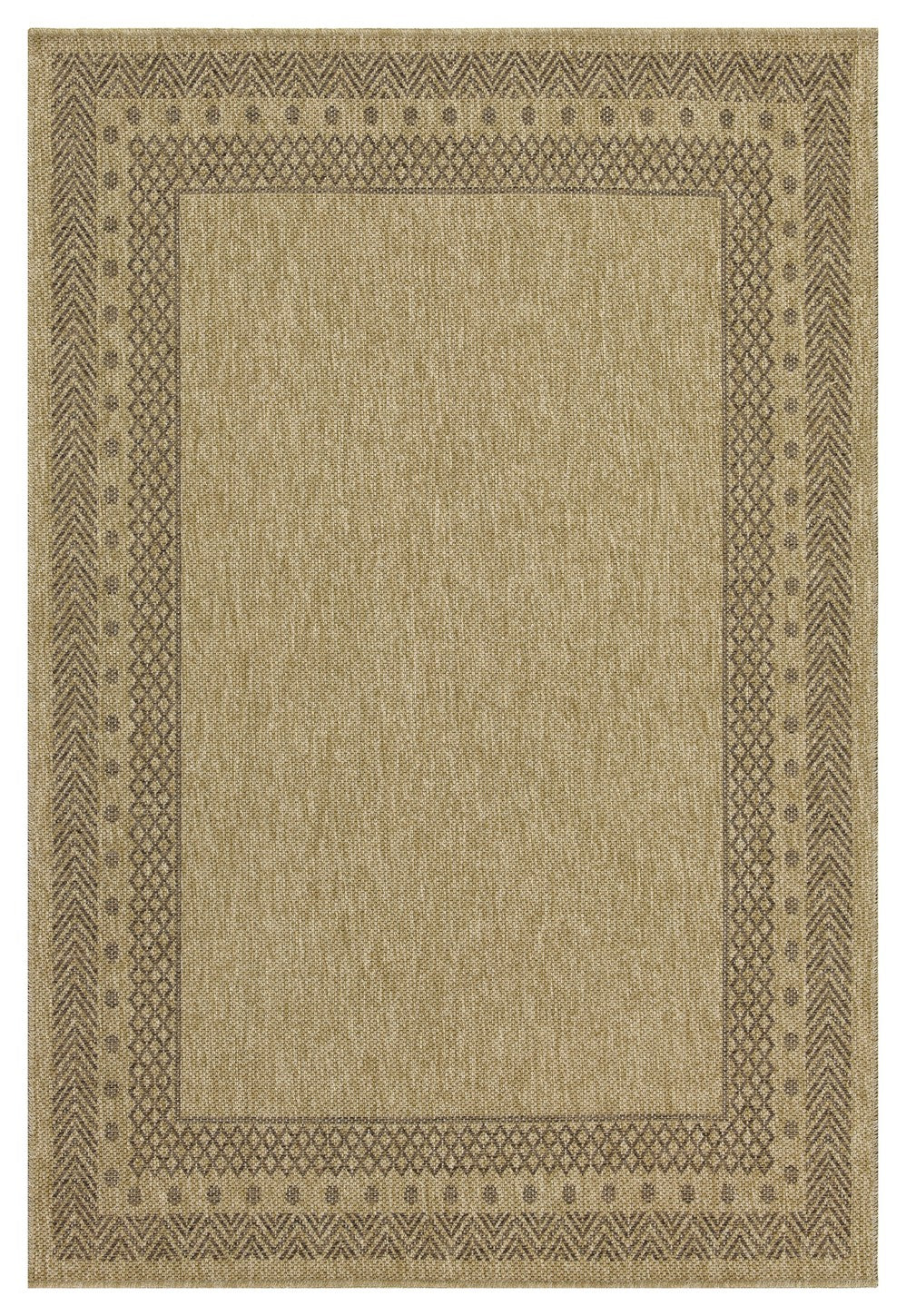 Earth GC_NTL1007 Jute/Mocha Indoor/Outdoor Area Rug