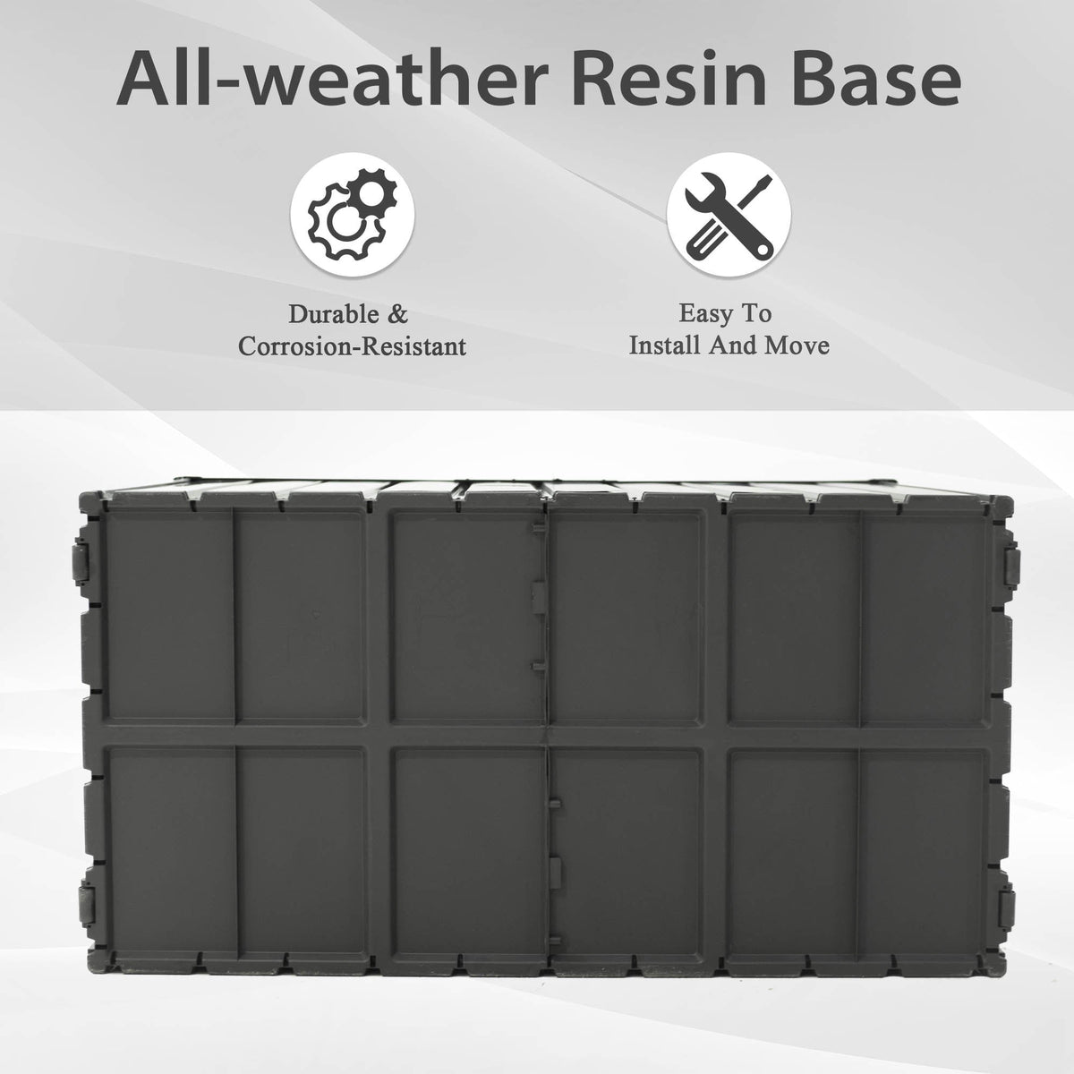 120 Gallon Outdoor Storage Deck Box Waterproof