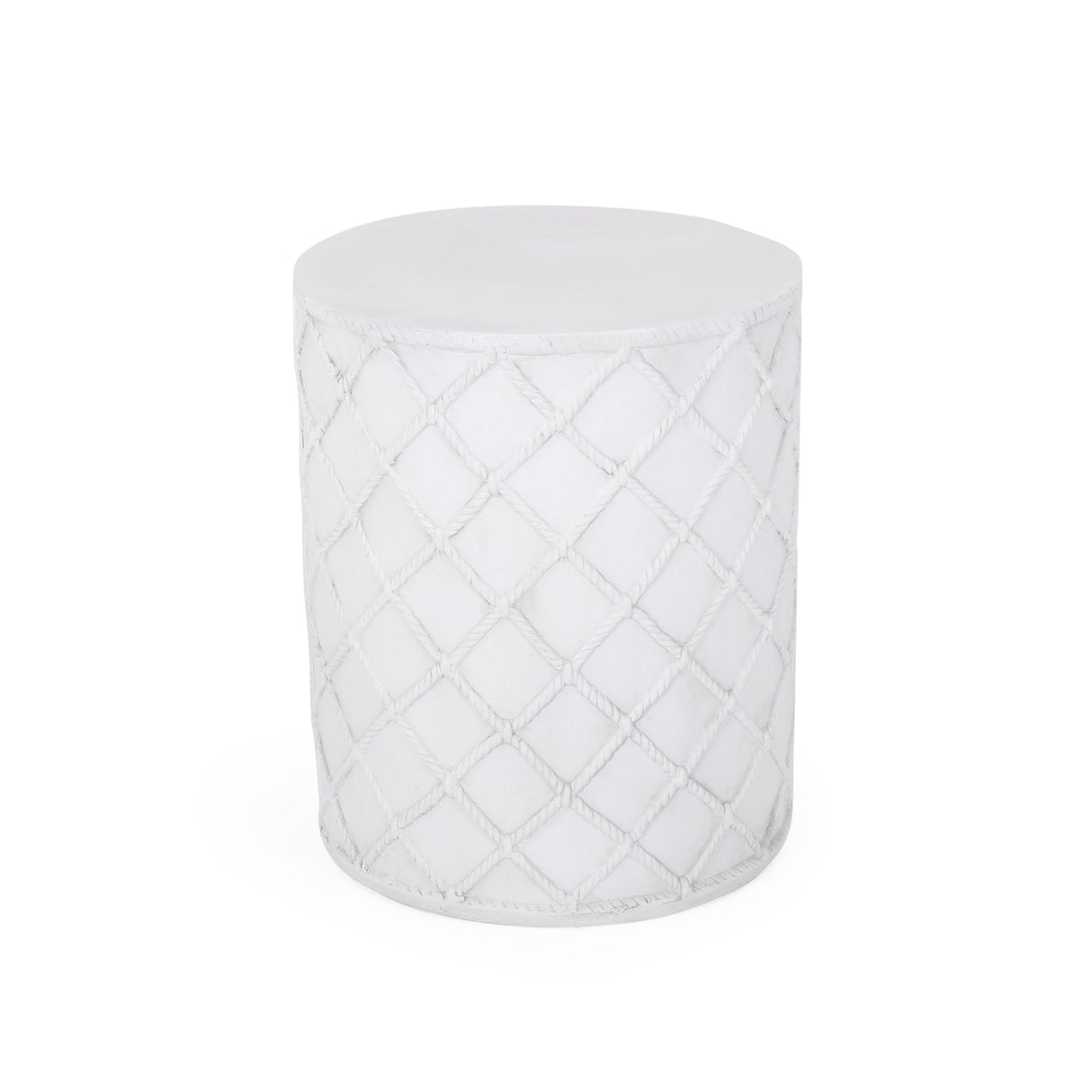 End Table, Outdoor - Antique White