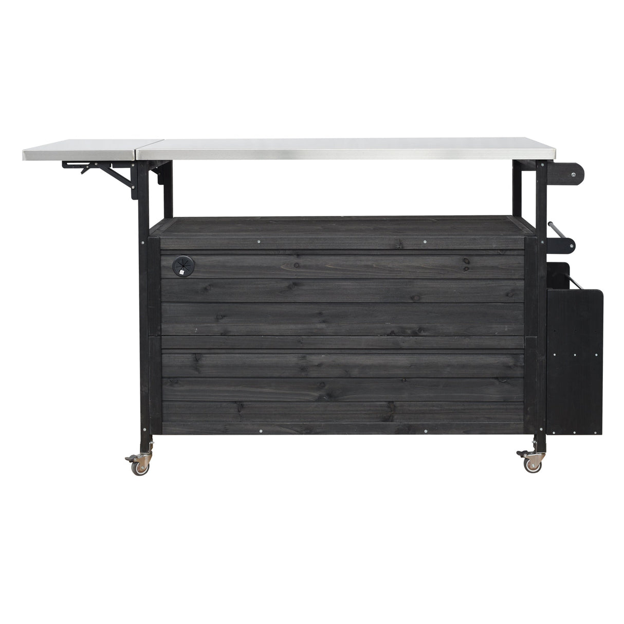 Foldable Outdoor Kitchen Island Patio Mobile Kitchen Cart