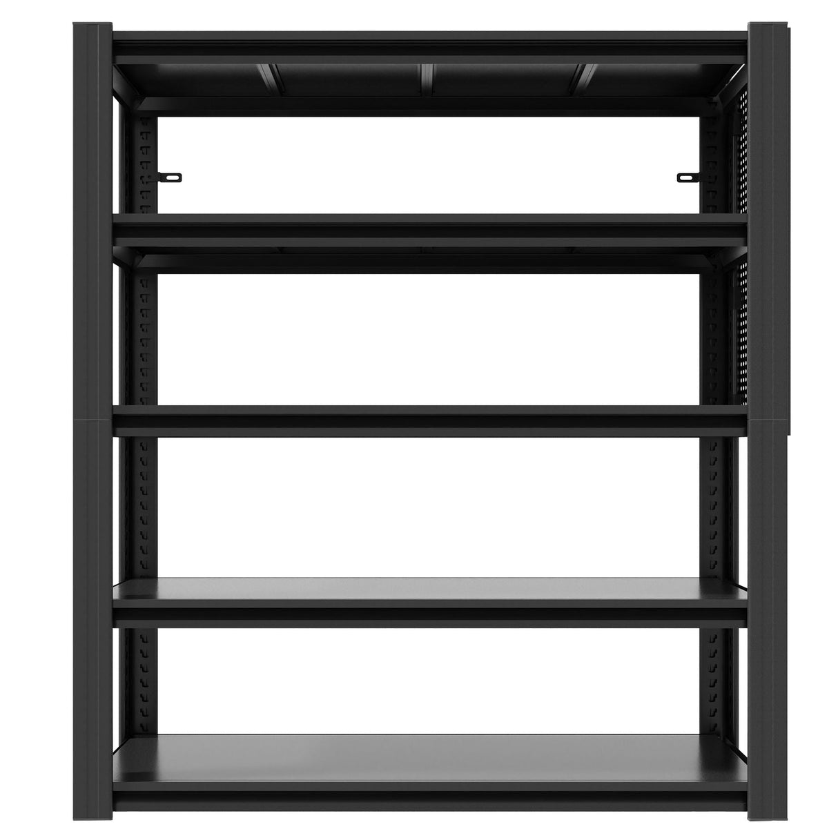 Industrial 5-Tier Adjustable Shelving Unit With Pegboard Heavy-Duty Storage
