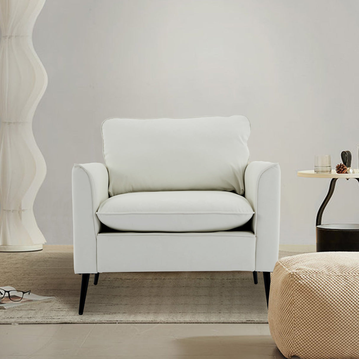 TS Cat Paw Leather Upholstered Sofa 2PC