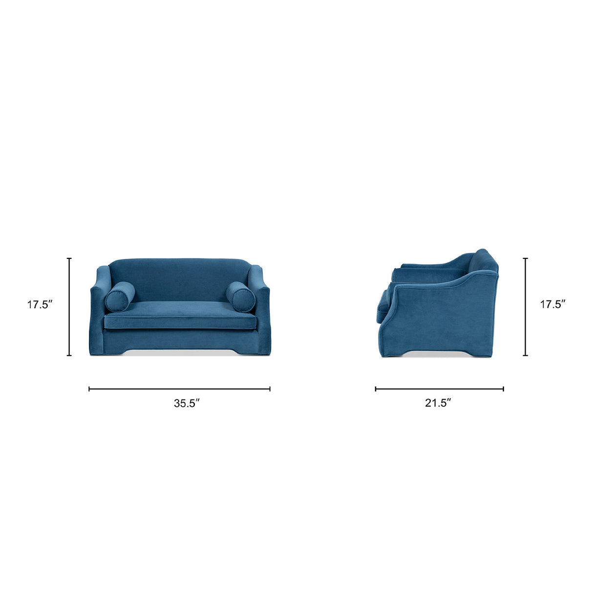Paloma 35.5" Dog Sofa Bed, Medium, Satin