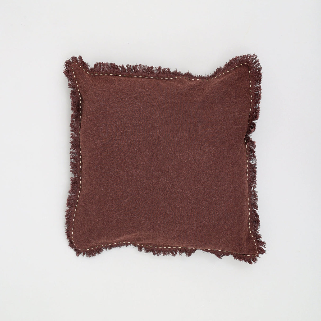 The Handwoven Fringe Cotton-Linen Pillow