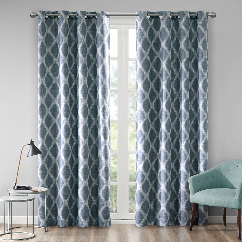 Printed-Ikat-Blackout-Curtain-Panel-Window-Curtains