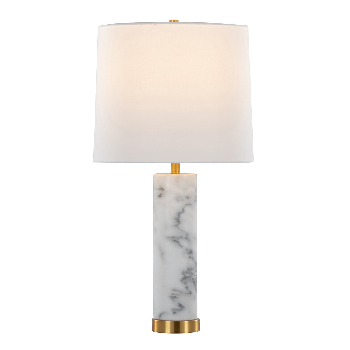 Marabella 26" Contemporary Marble Table Lamp Set of 2