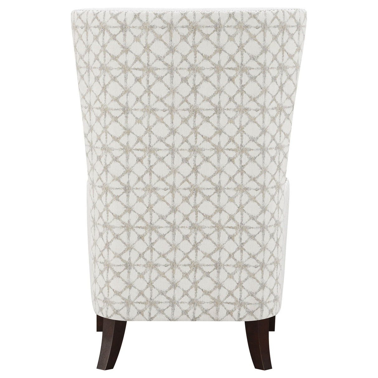Lindstrom - Wingback Accent With Contoured Back - Ivory White