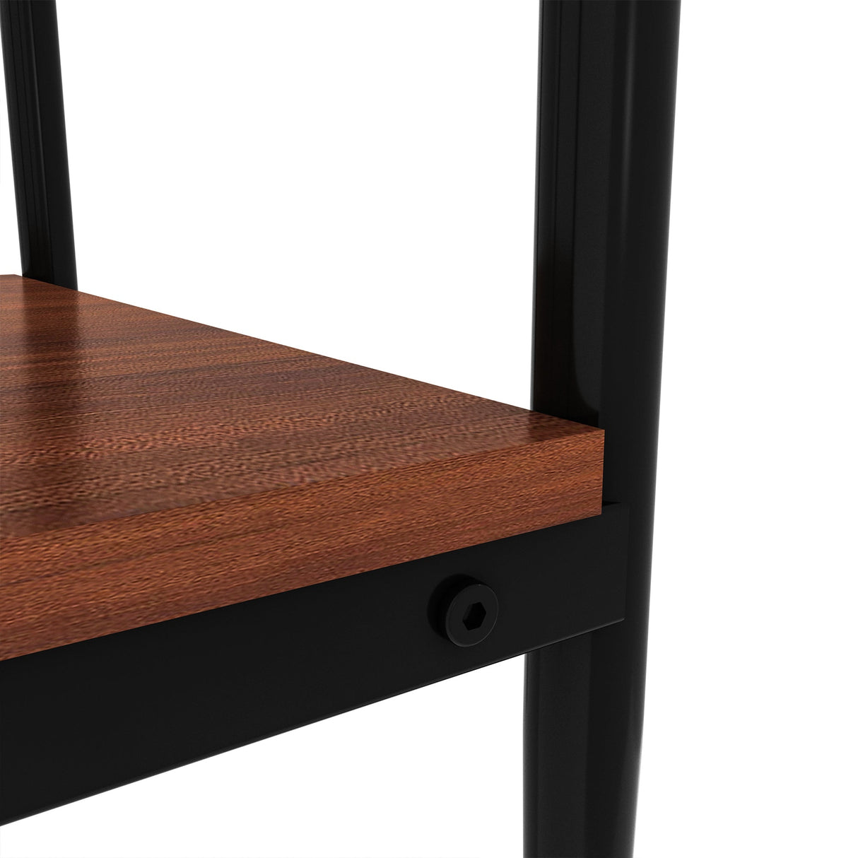 Set of 2 Rectangle End TableGray Glass