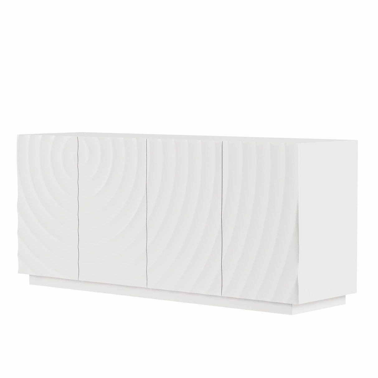 Buffet Cabinet with Storage - Modern 4-Door Sideboard