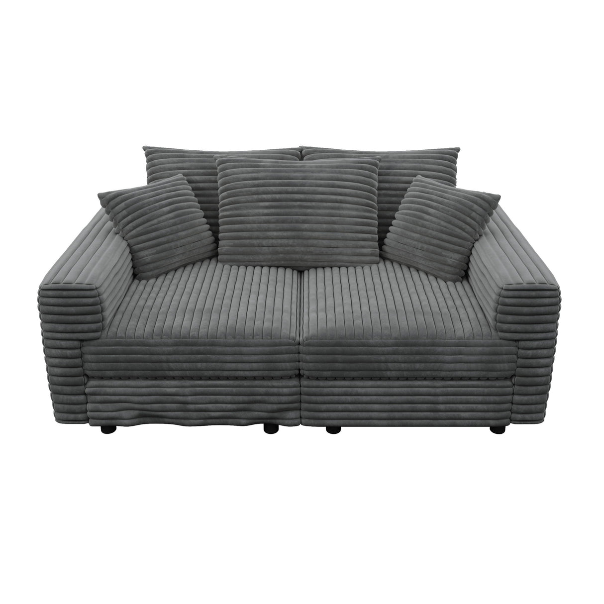 4 Seat Sofa, Modern Comfy Upholstered Sofa Cloud Couch, Deep Seat Couches With Soft Pillows
