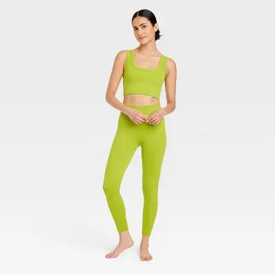 JoyLab Women's High-Rise Seamless Cable Knit Athletic 7/8 Leggings