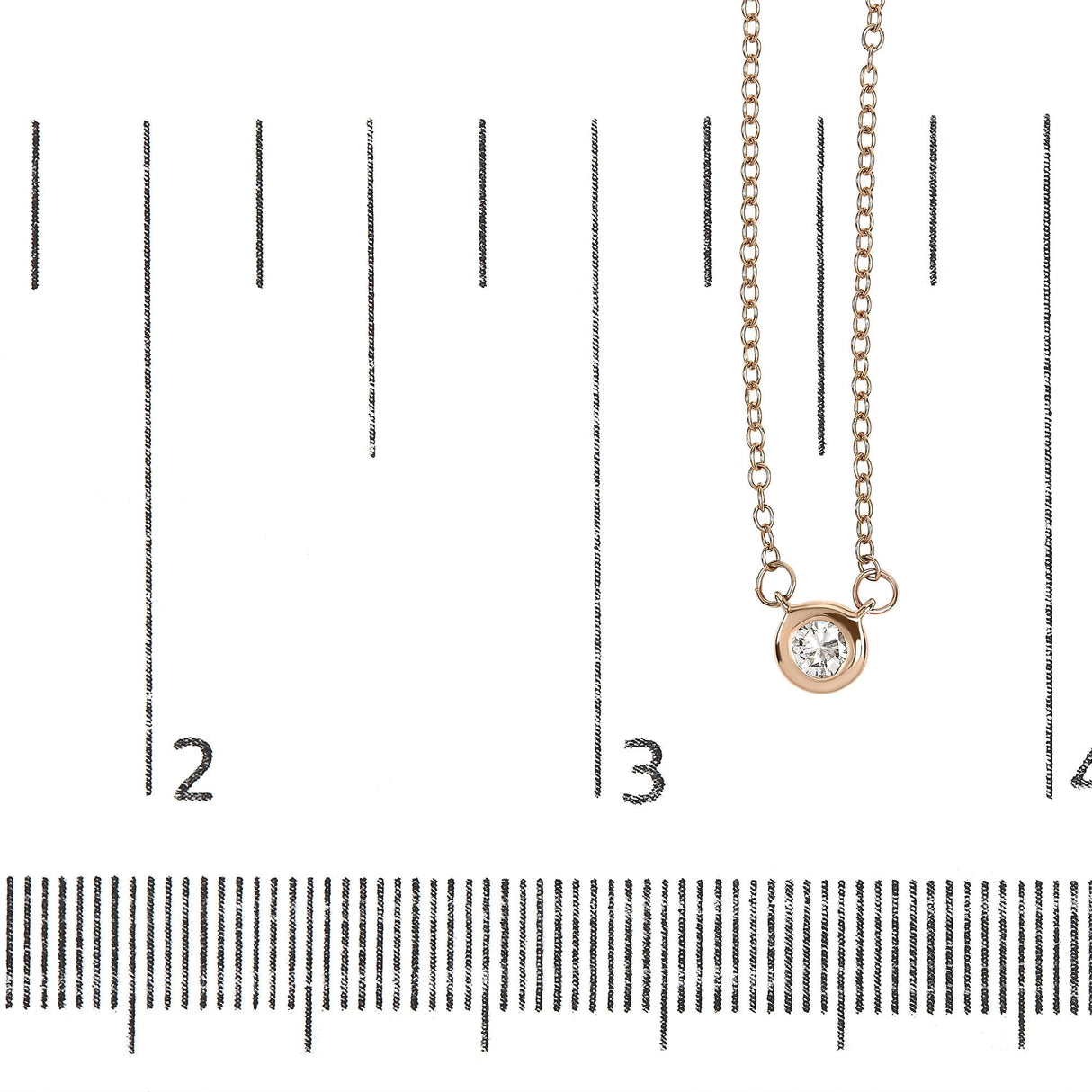 10K Gold Round Brilliant-Cut Diamond Modern Bezel-Set Solitaire 16"-18" Pendant Necklace (H-I Color, SI2-I1 Clarity)