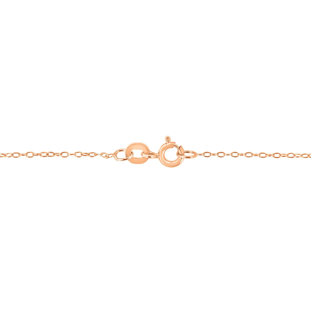 AGS Certified 10K Rose Gold 1/5 Cttw Bezel Set Round Diamond Solitaire 16-18" Adjustable Pendant Necklace (H-I Color, VS1-VS2 Clarity)