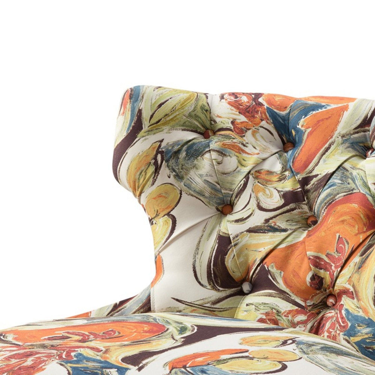 Erika - Accent Chair With Printed Upholstery - Multi