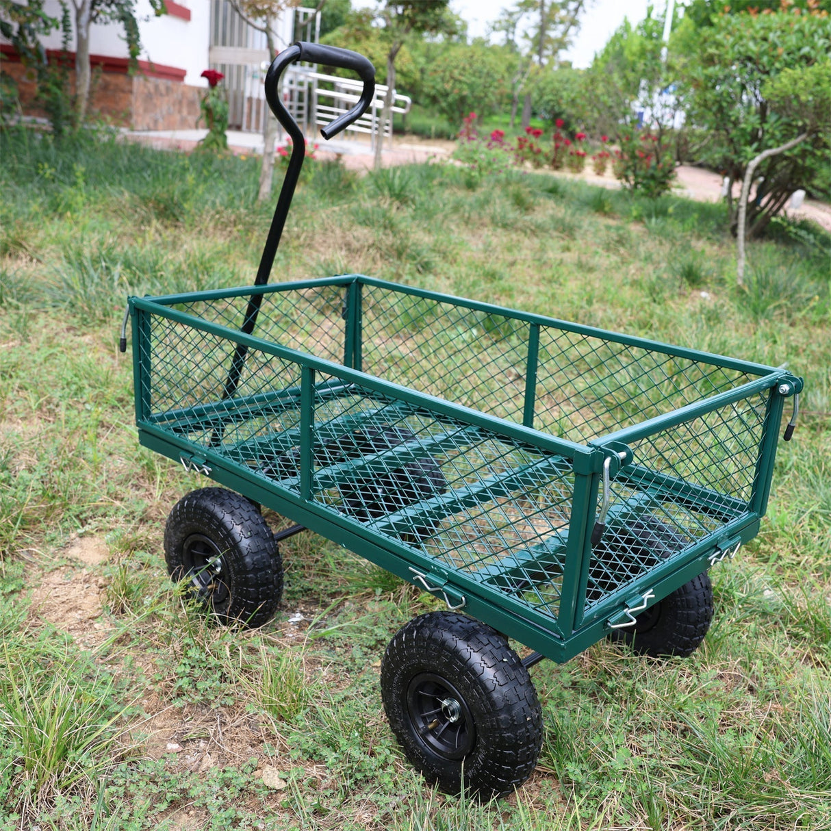 Wagon Cart Garden Cart Trucks in Green