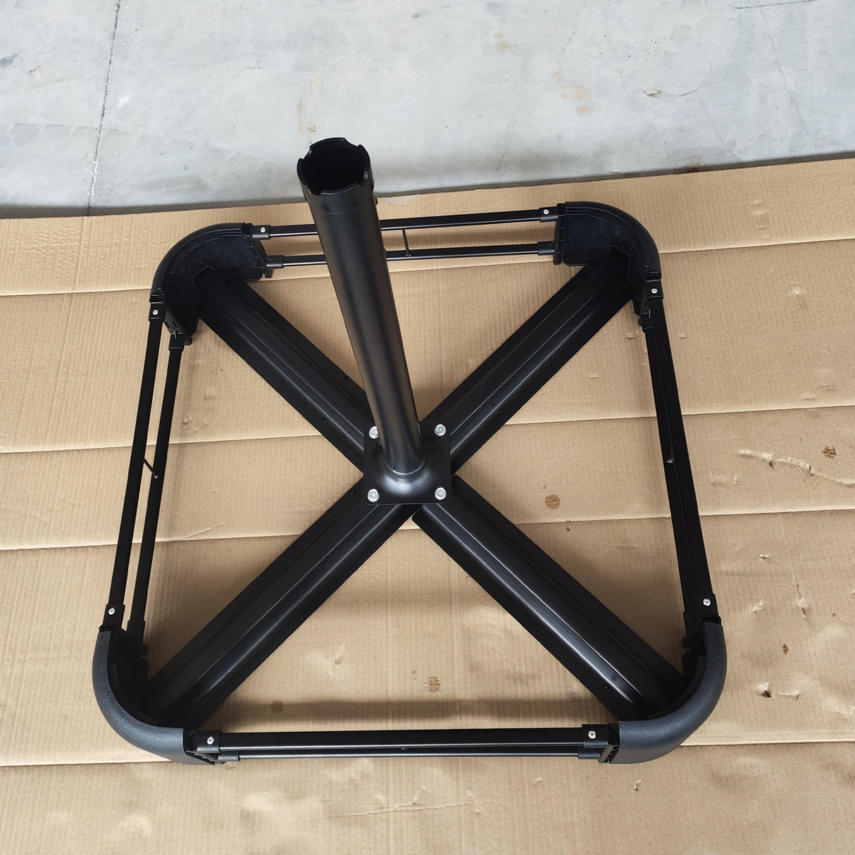 15x9ft Large Double-Sided Rectangular Outdoor Patio Market Umbrella - Taupe