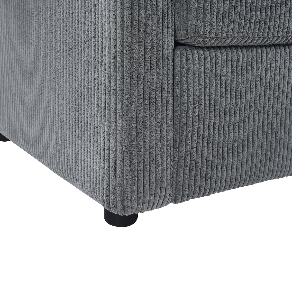 Sleeper Sofa With Foldable Mattress, USB Ports, Side Table & Storage Pocket