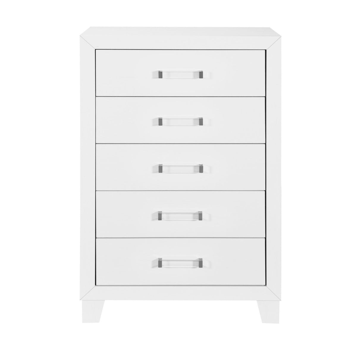 OMODA White 5 Drawer Modern Chest