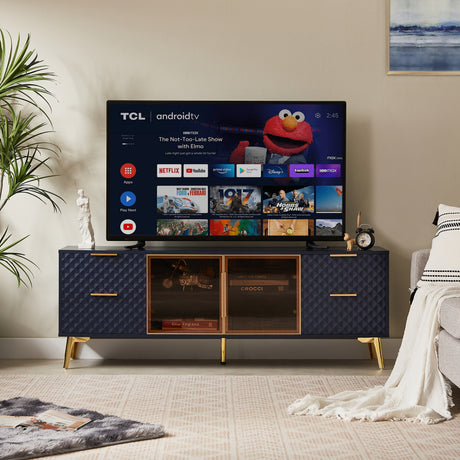 Deluxe-Sculpted-Modern-Fashion-Geometric-Style-TV-Stand-59.9'L-x-15.7'W-x-21.7'H-Entertainment-Centers-&-TV-Stands