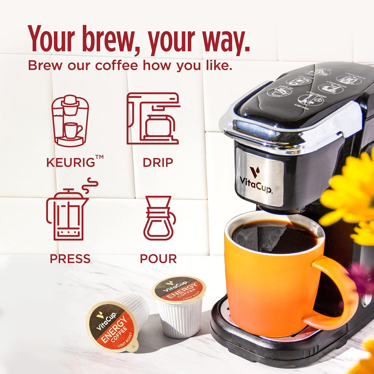 Slim Organic Coffee Pods with Diet Support Bold Flavor