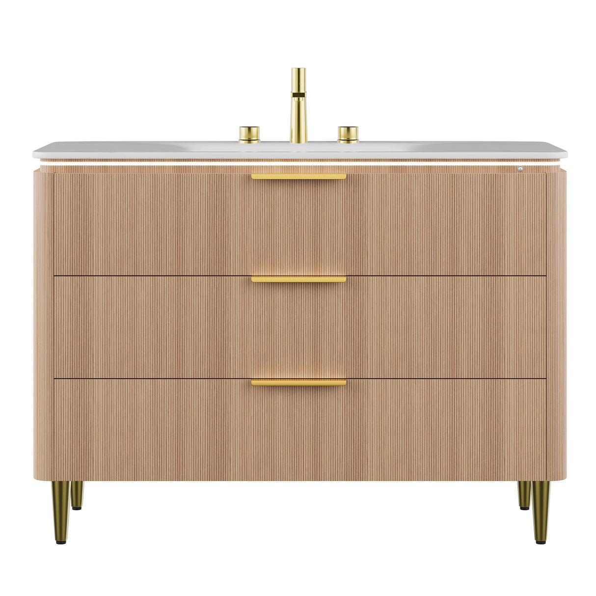 Amara 48'' Bathroom Vanity & Sink with Carrara Finish